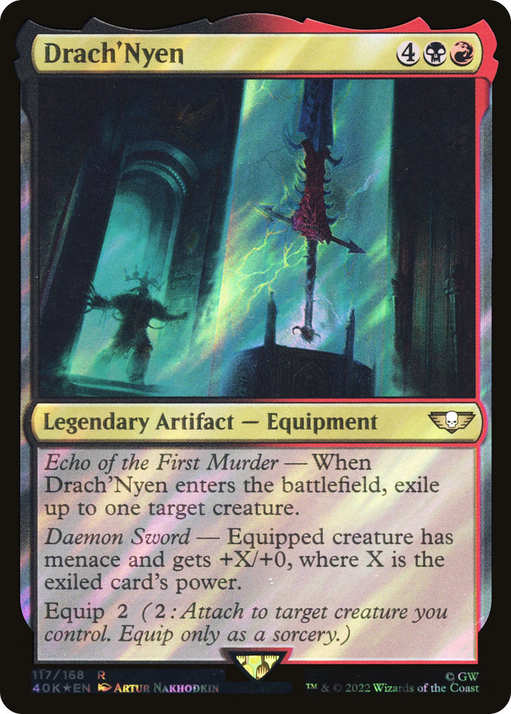 Drach'Nyen (Surge Foil) (117) [Warhammer 40,000 Commander] foil - Deck Out Gaming