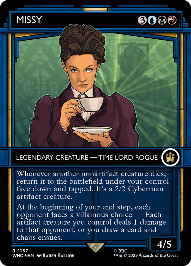 Missy (Showcase) (Surge Foil) (1137) [Doctor Who] foil - Deck Out Gaming