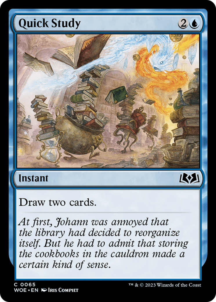 Quick Study (65) [Wilds of Eldraine] foil - Deck Out Gaming