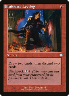 Faithless Looting (Retro Frame) (116) [Commander: The Brothers' War] - Deck Out Gaming