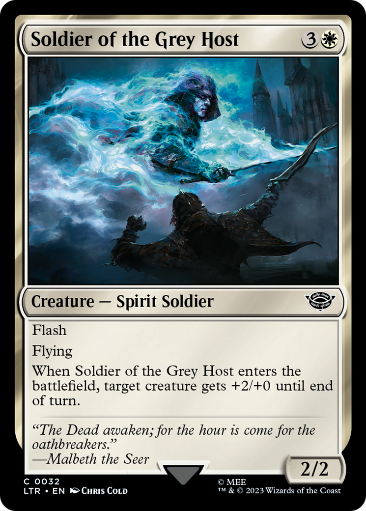 Soldier of the Grey Host (32) [The Lord of the Rings: Tales of Middle-earth] foil - Deck Out Gaming