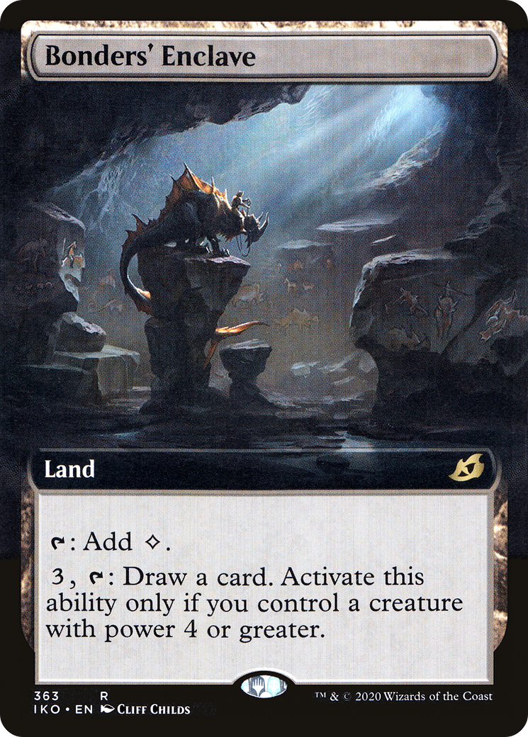 Bonders' Enclave (Extended Art) (363) [Ikoria: Lair of Behemoths] foil - Deck Out Gaming