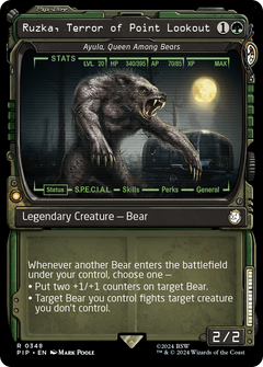 Ruzka, Terror of Point Lookout - Ayula, Queen Among Bears (Showcase) (348) [Fallout] foil - Deck Out Gaming