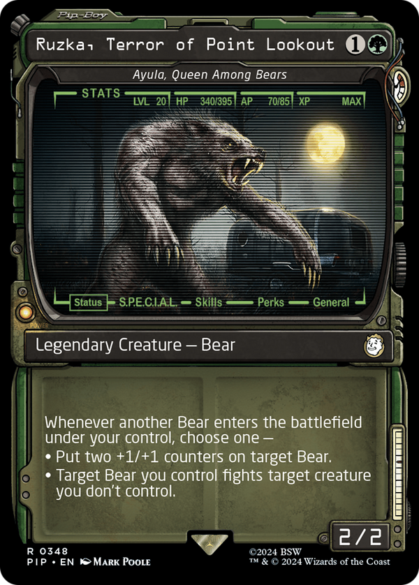 Ruzka, Terror of Point Lookout - Ayula, Queen Among Bears (Showcase) (348) [Fallout] foil - Deck Out Gaming