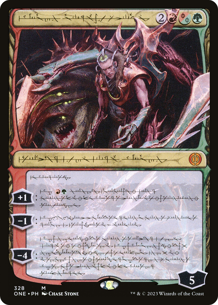 Lukka, Bound to Ruin (Phyrexian) (328) [Phyrexia: All Will Be One] - Deck Out Gaming