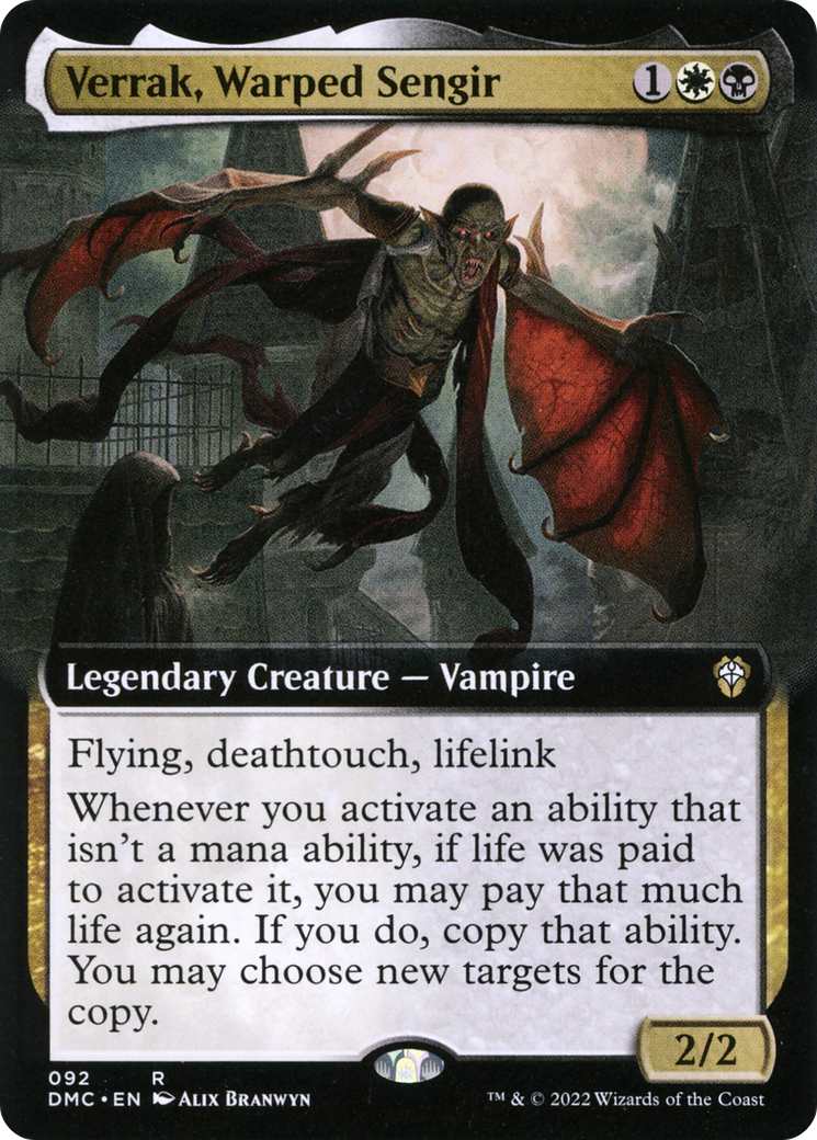 Verrak, Warped Sengir (Extended Art) (92) [Dominaria United Commander] - Deck Out Gaming