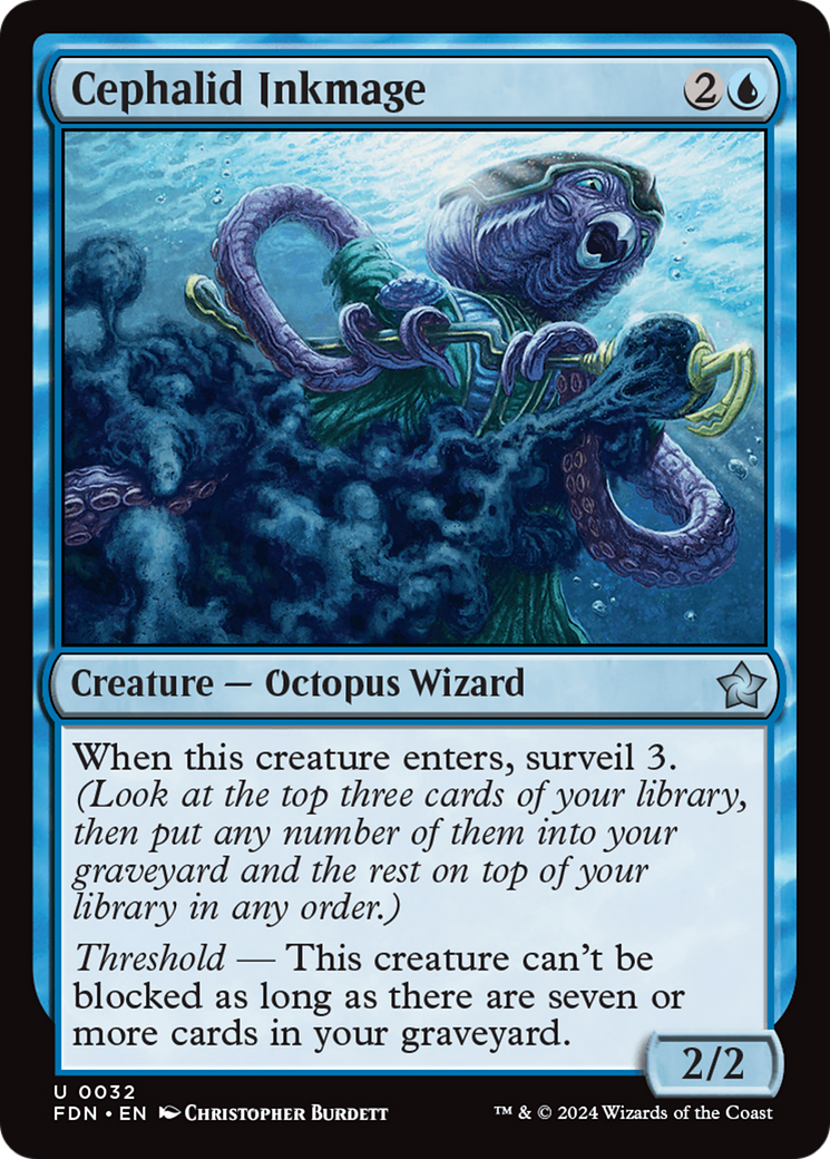 Cephalid Inkmage (32) [Foundations] foil - Deck Out Gaming