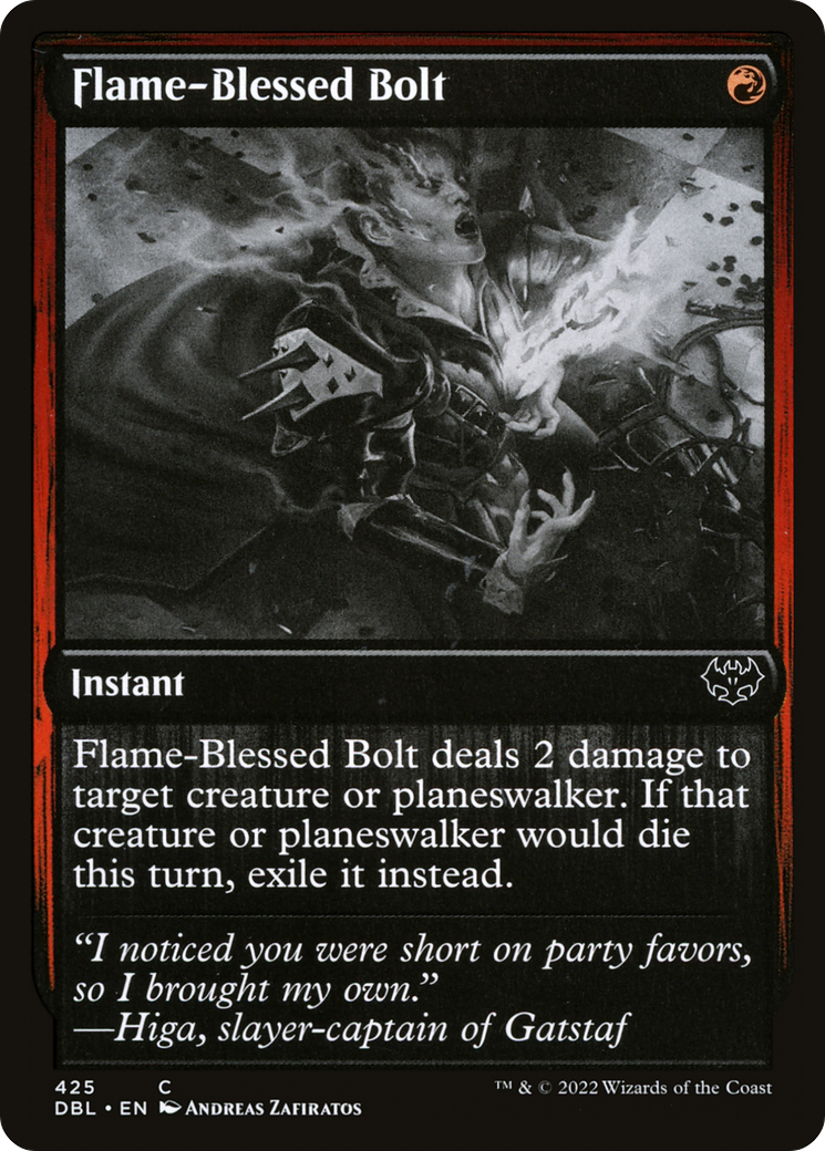 Flame-Blessed Bolt (425) [Innistrad: Double Feature] foil - Deck Out Gaming