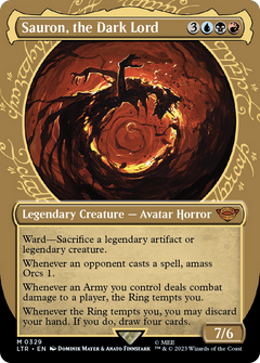 Sauron, the Dark Lord (Showcase) (329) [The Lord of the Rings: Tales of Middle-earth] foil - Deck Out Gaming