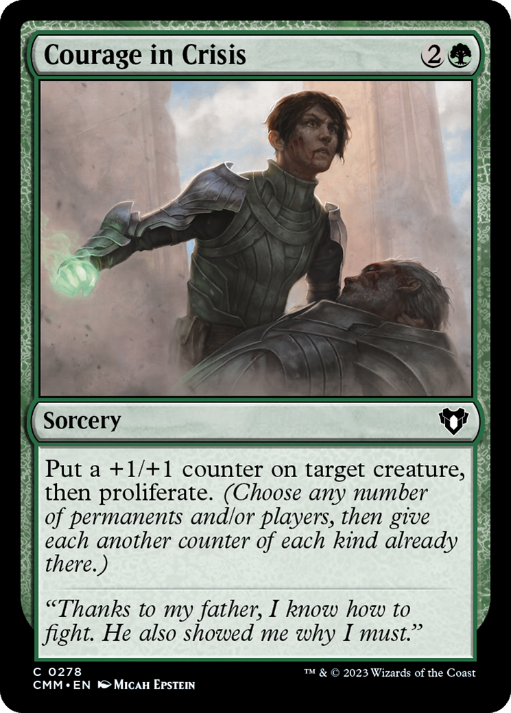Courage in Crisis (278) [Commander Masters] foil - Deck Out Gaming