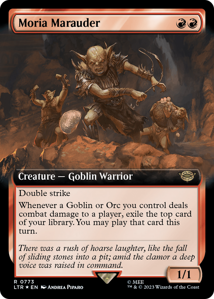 Moria Marauder (Extended Art) (Surge Foil) (773) [The Lord of the Rings: Tales of Middle-earth] foil - Deck Out Gaming