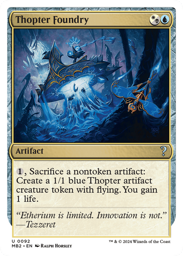 Thopter Foundry (White Border) (92) [Mystery Booster 2] - Deck Out Gaming