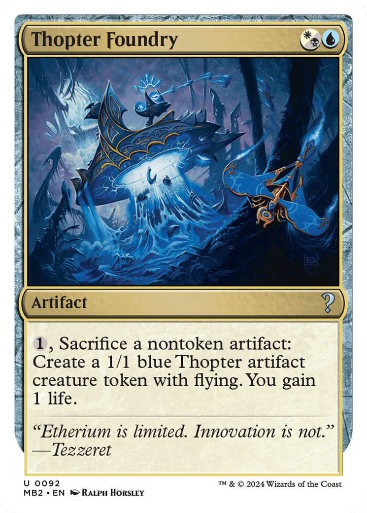 Thopter Foundry (White Border) (92) [Mystery Booster 2] - Deck Out Gaming