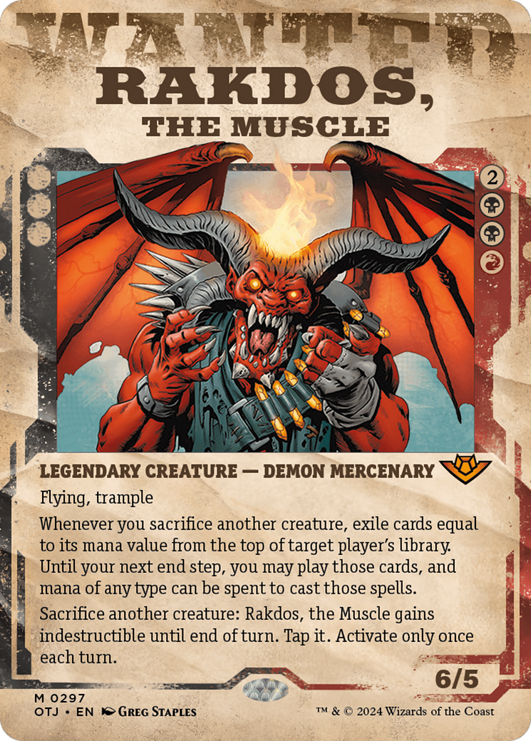 Rakdos, the Muscle (Showcase) (297) [Outlaws of Thunder Junction] - Deck Out Gaming