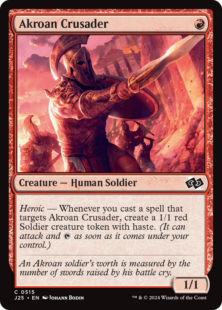 Akroan Crusader (515) [Foundations Jumpstart] - Deck Out Gaming