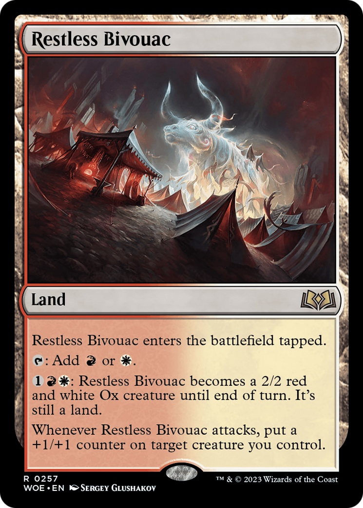 Restless Bivouac (257) [Wilds of Eldraine] foil - Deck Out Gaming