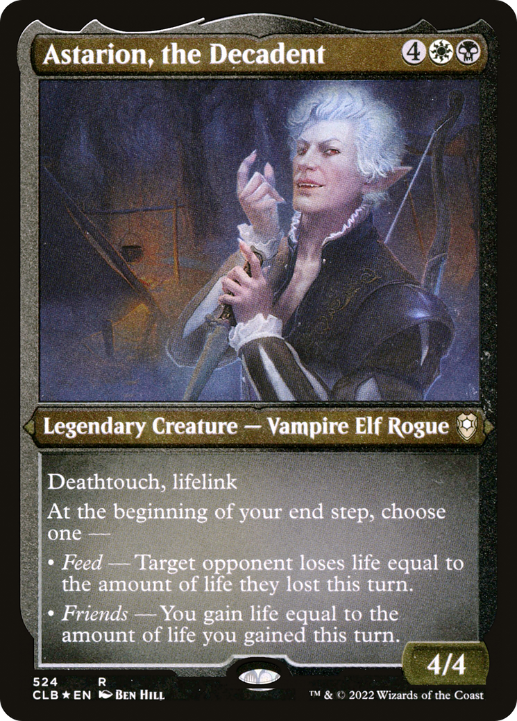 Astarion, the Decadent (524) [Commander Legends: Battle for Baldur's Gate] etched - Deck Out Gaming