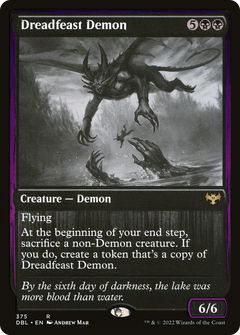 Dreadfeast Demon (375) [Innistrad: Double Feature] foil - Deck Out Gaming