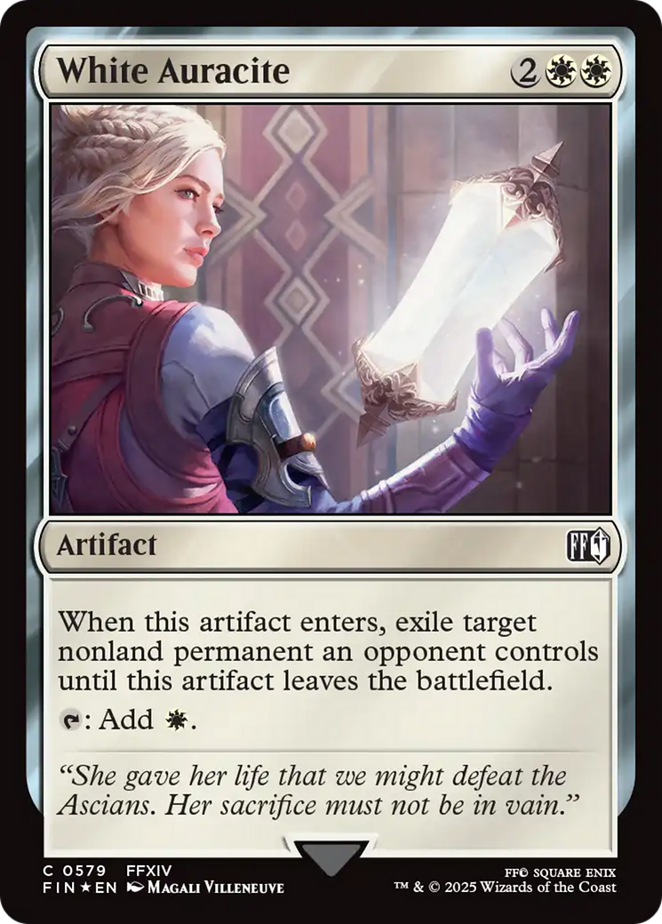 White Auracite (579) [FINAL FANTASY] foil - Deck Out Gaming