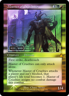 Master of Cruelties (Retro Frame) (Serial Numbered) (373) [Ravnica Remastered] foil - Deck Out Gaming