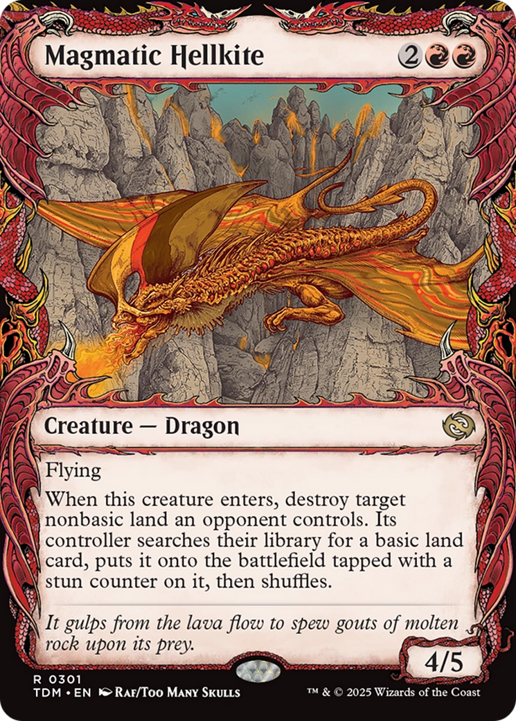 Magmatic Hellkite (Showcase) (301) [Tarkir: Dragonstorm] foil - Deck Out Gaming