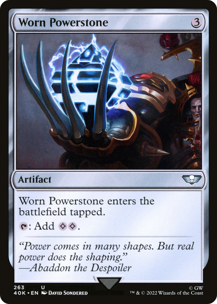 Worn Powerstone (263) [Warhammer 40,000 Commander] - Deck Out Gaming