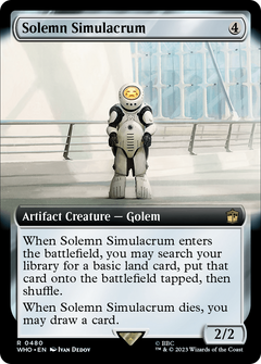 Solemn Simulacrum (Extended Art) (480) [Doctor Who] foil - Deck Out Gaming