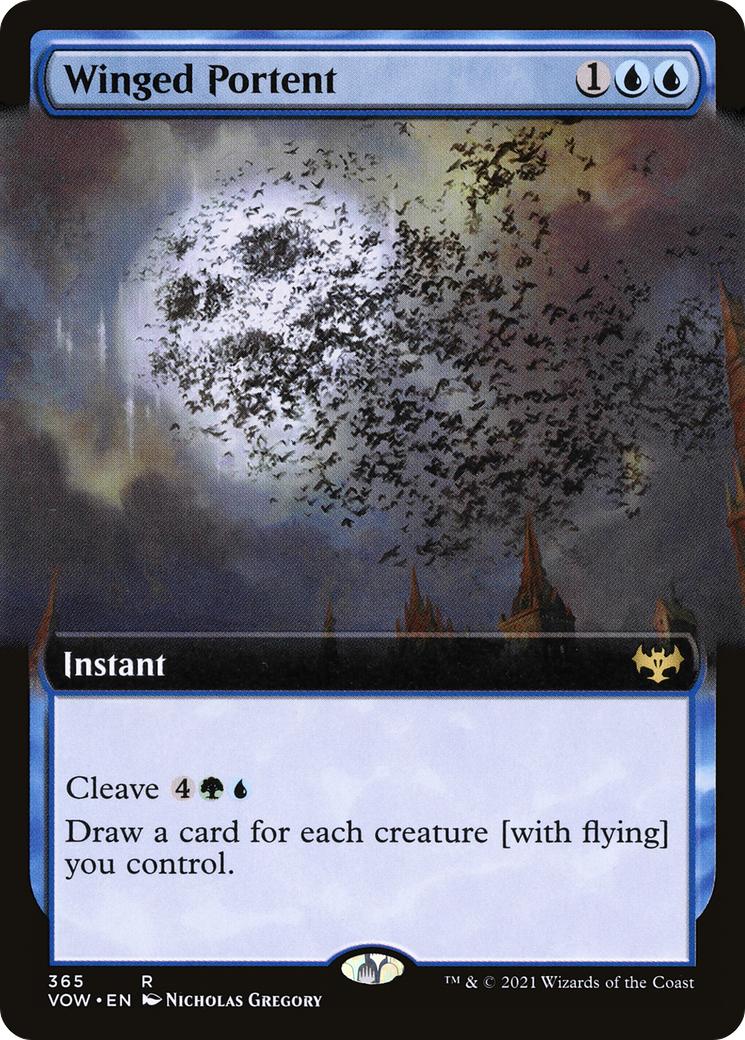 Winged Portent (Extended Art) (365) [Innistrad: Crimson Vow] - Deck Out Gaming
