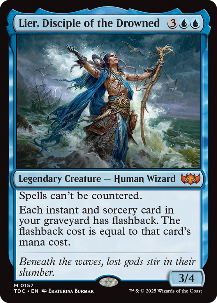 Lier, Disciple of the Drowned (157) [Commander: Tarkir: Dragonstorm] - Deck Out Gaming