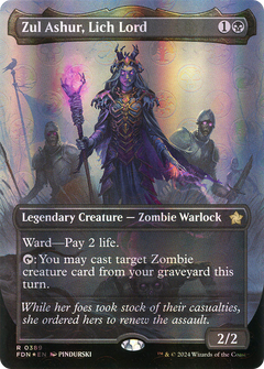 Zul Ashur, Lich Lord (Borderless) (Mana Foil) (389) [Foundations] foil - Deck Out Gaming
