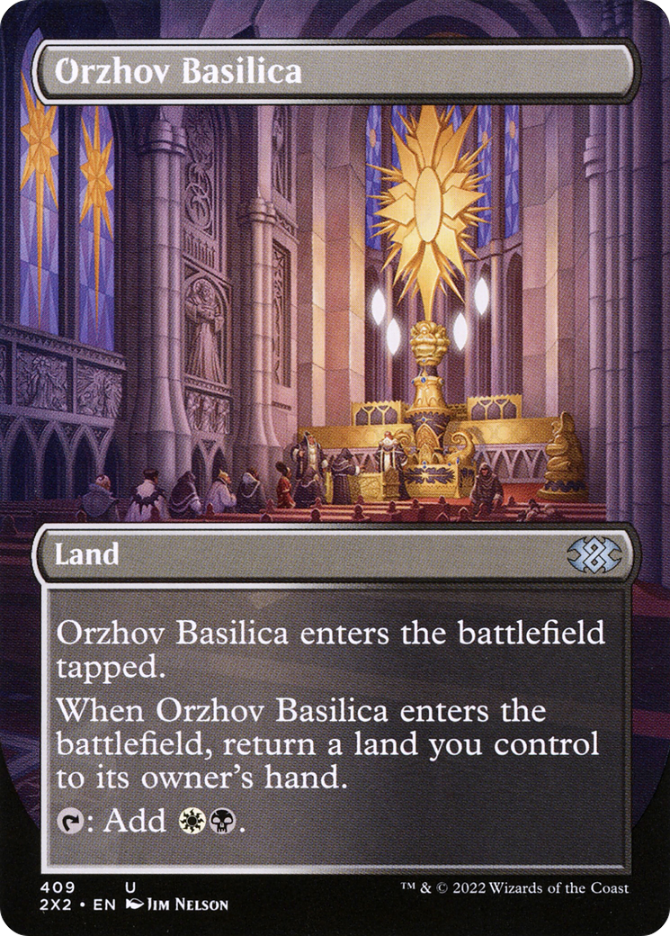 Orzhov Basilica (Borderless) (409) [Double Masters 2022] foil - Deck Out Gaming
