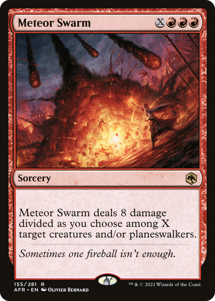 Meteor Swarm (155) [Adventures in the Forgotten Realms] foil - Deck Out Gaming