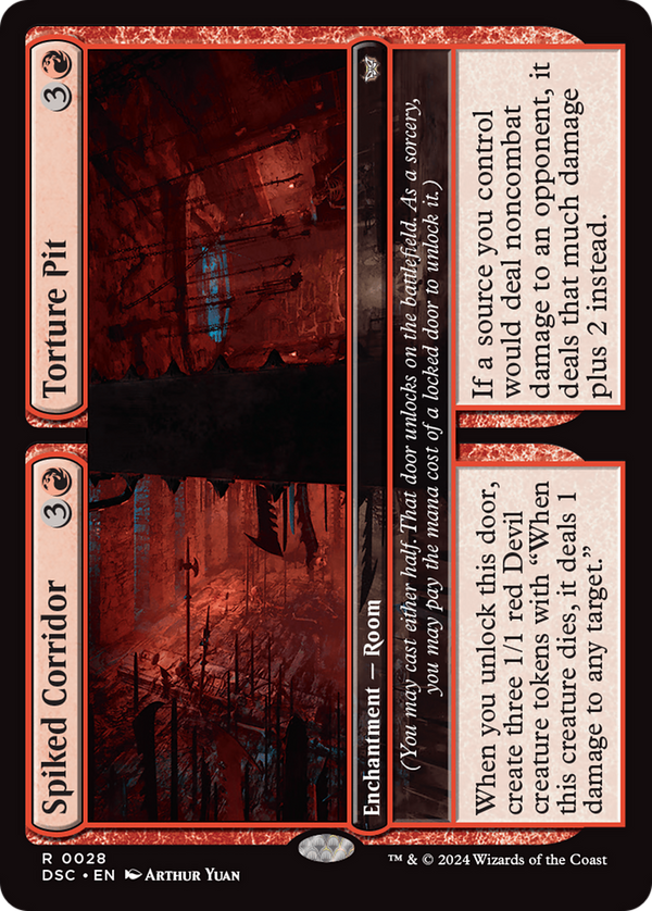 Spiked Corridor // Torture Pit (28) [Duskmourn: House of Horror Commander] - Deck Out Gaming