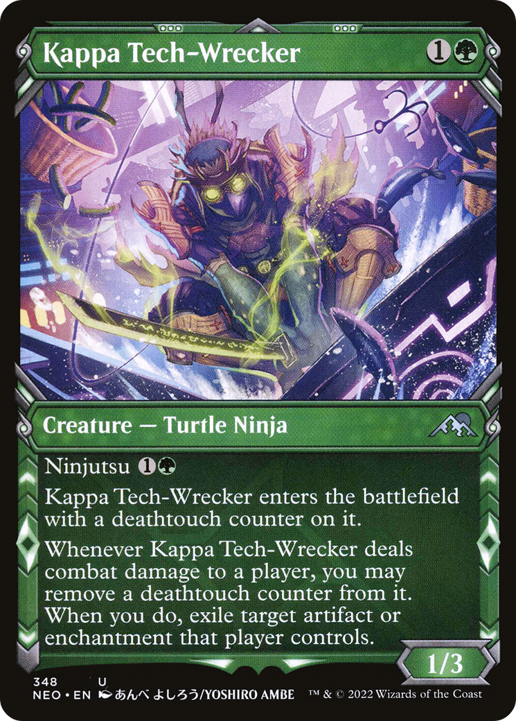 Kappa Tech-Wrecker (Showcase) (348) [Kamigawa: Neon Dynasty] foil - Deck Out Gaming