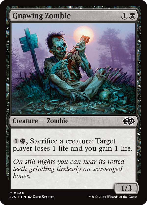 Gnawing Zombie (446) [Foundations Jumpstart] - Deck Out Gaming