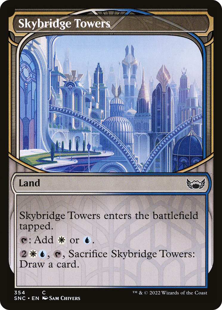 Skybridge Towers (Showcase) (354) [Streets of New Capenna] foil - Deck Out Gaming