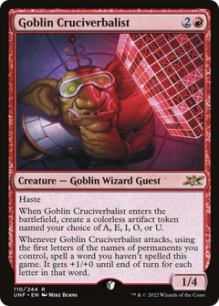 Goblin Cruciverbalist (110) [Unfinity] - Deck Out Gaming