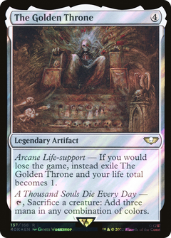 The Golden Throne (Surge Foil) (157) [Warhammer 40,000 Commander] foil - Deck Out Gaming
