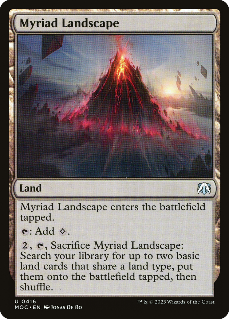 Myriad Landscape (416) [March of the Machine Commander] - Deck Out Gaming