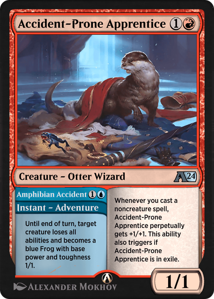 Accident-Prone Apprentice // Amphibian Accident (16) [Alchemy: Wilds of Eldraine] - Deck Out Gaming
