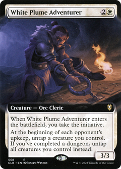 White Plume Adventurer (Extended Art) (558) [Commander Legends: Battle for Baldur's Gate] - Deck Out Gaming