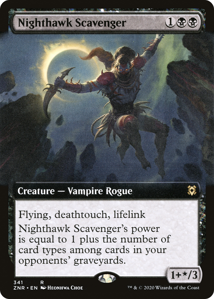 Nighthawk Scavenger (Extended Art) (341) [Zendikar Rising] foil - Deck Out Gaming