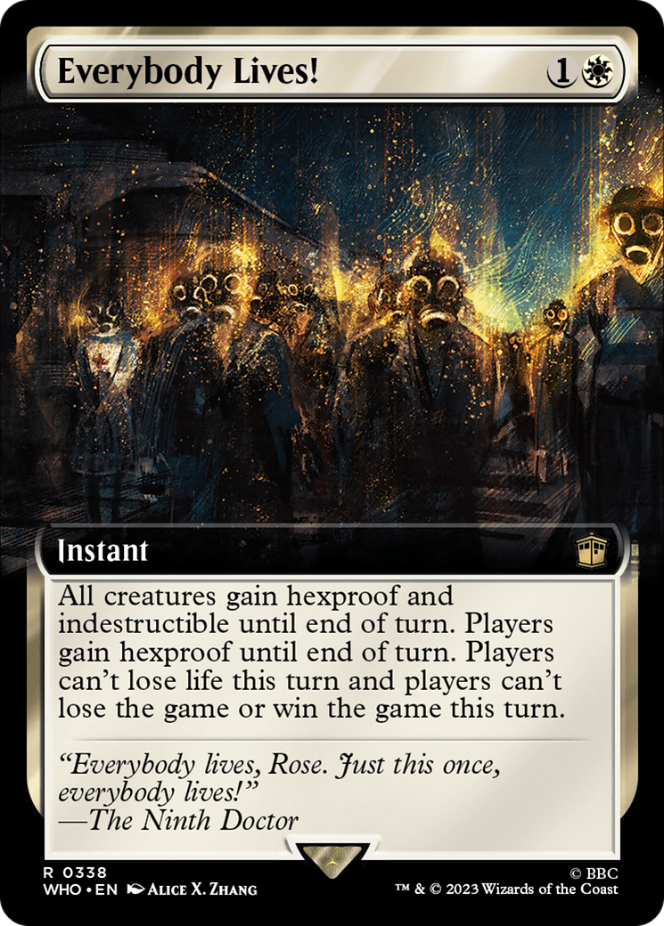 Everybody Lives! (Extended Art) (338) [Doctor Who] foil - Deck Out Gaming