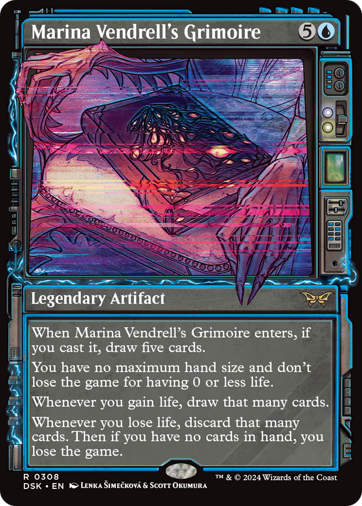 Marina Vendrell's Grimoire (Showcase) (308) [Duskmourn: House of Horror] foil - Deck Out Gaming