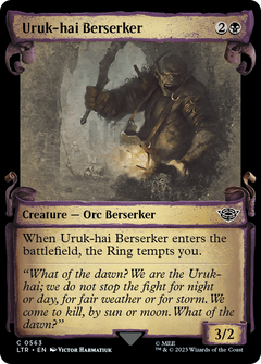 Uruk-hai Berserker (Showcase Scrolls) (563) [The Lord of the Rings: Tales of Middle-earth] foil - Deck Out Gaming