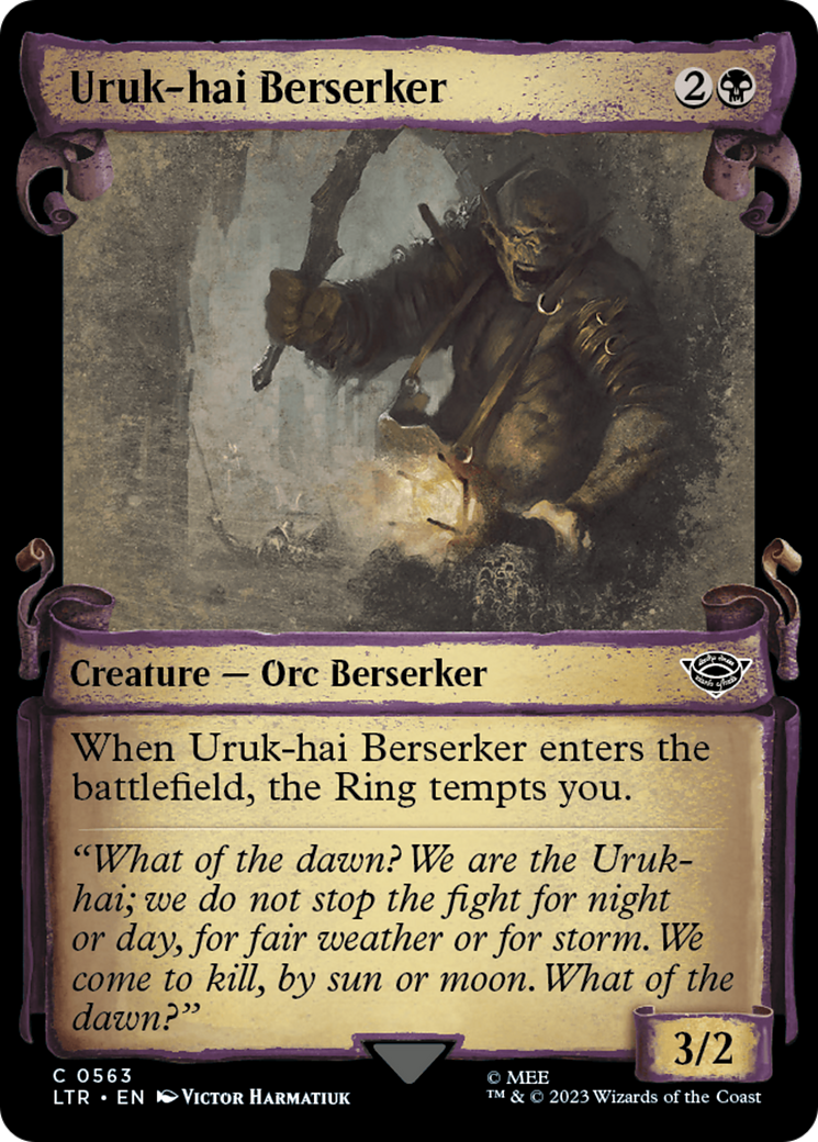 Uruk-hai Berserker (Showcase Scrolls) (563) [The Lord of the Rings: Tales of Middle-earth] - Deck Out Gaming