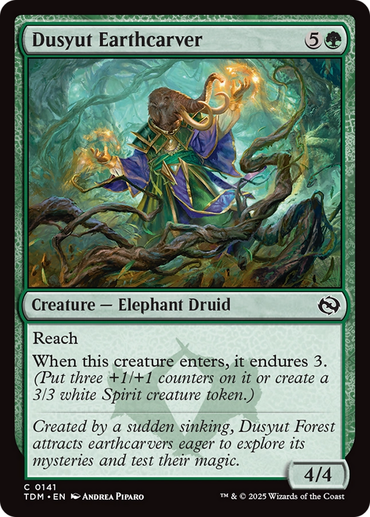 Dusyut Earthcarver (141) [Tarkir: Dragonstorm] foil - Deck Out Gaming