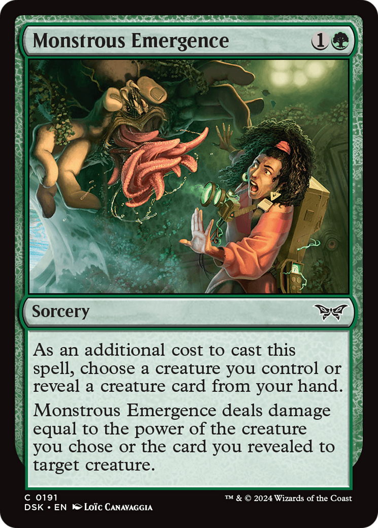Monstrous Emergence (191) [Duskmourn: House of Horror] foil - Deck Out Gaming