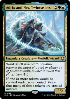 Adrix and Nev, Twincasters (198) [Murders at Karlov Manor Commander] - Deck Out Gaming