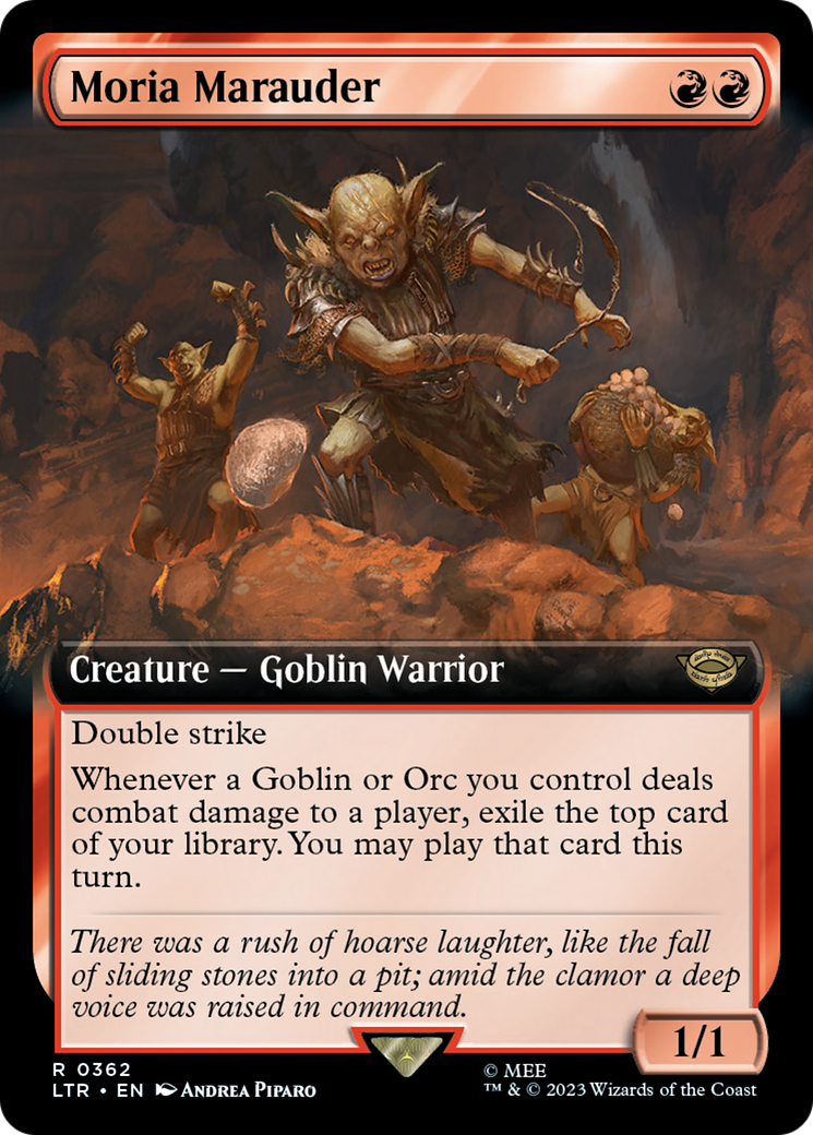 Moria Marauder (Extended Art) (362) [The Lord of the Rings: Tales of Middle-earth] - Deck Out Gaming